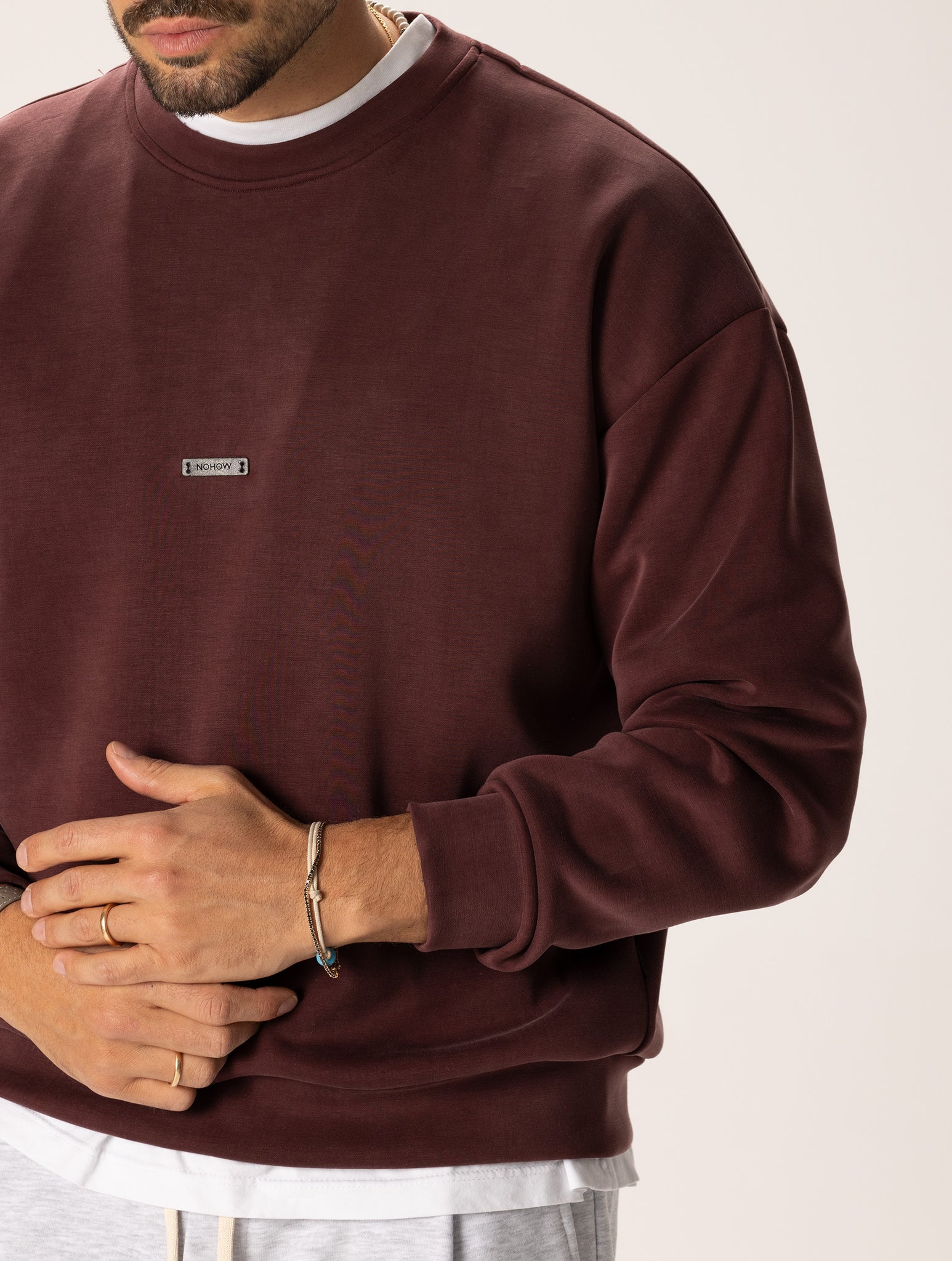 KEN SWEATSHIRT IN BORDEAUX