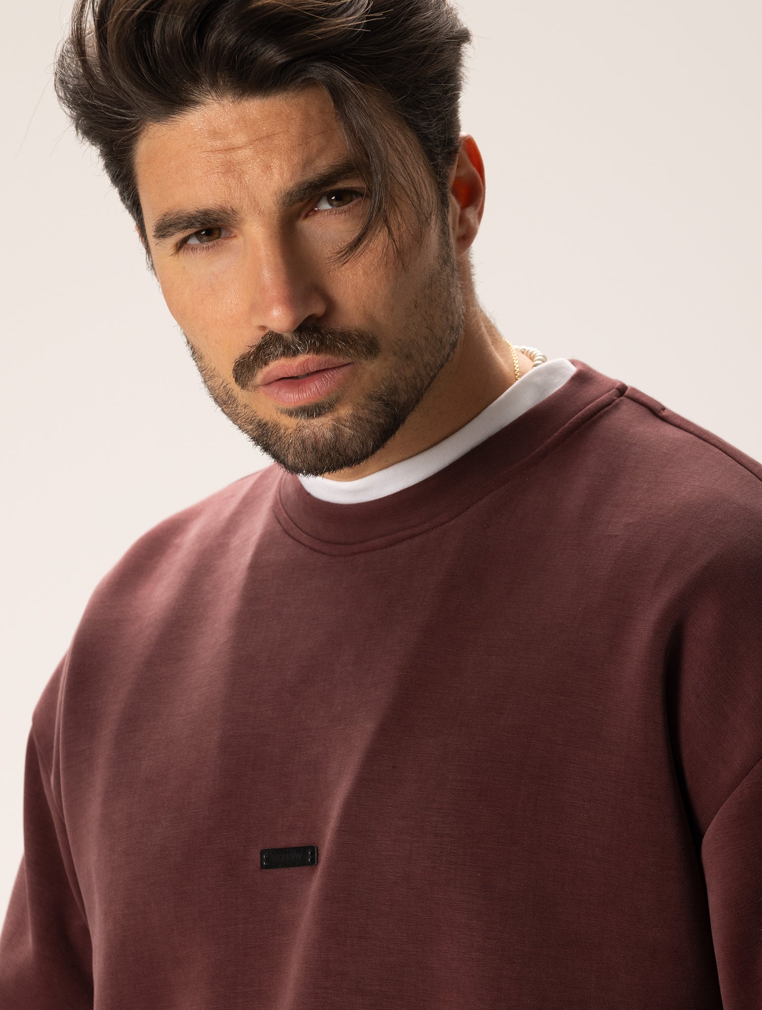 KEN SWEATSHIRT IN BORDEAUX