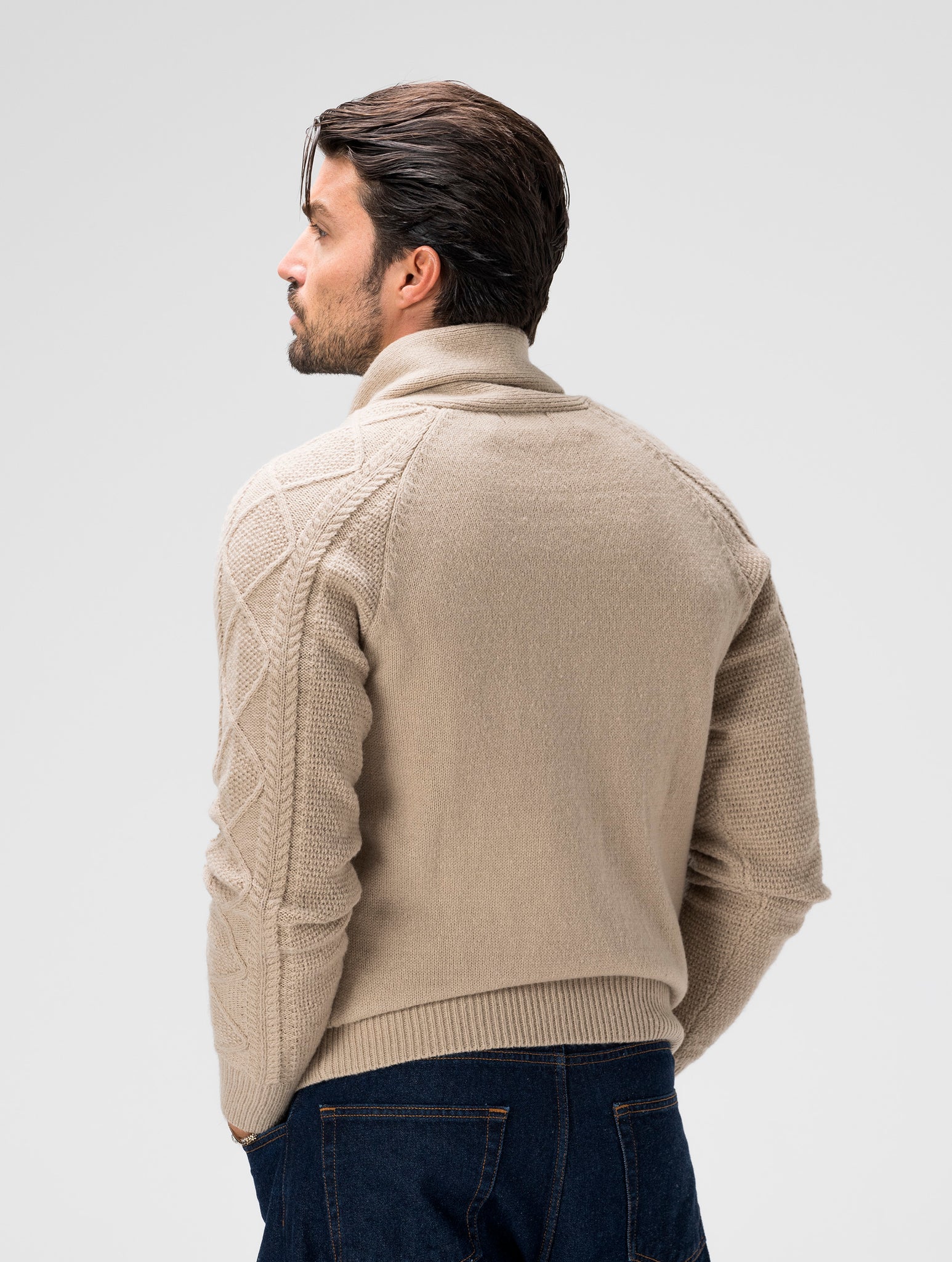 HARVEY CARDIGAN IN CAMEL