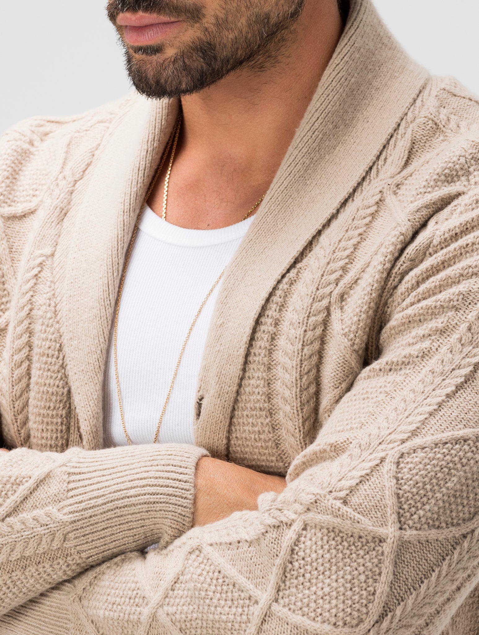 HARVEY CARDIGAN IN CAMEL