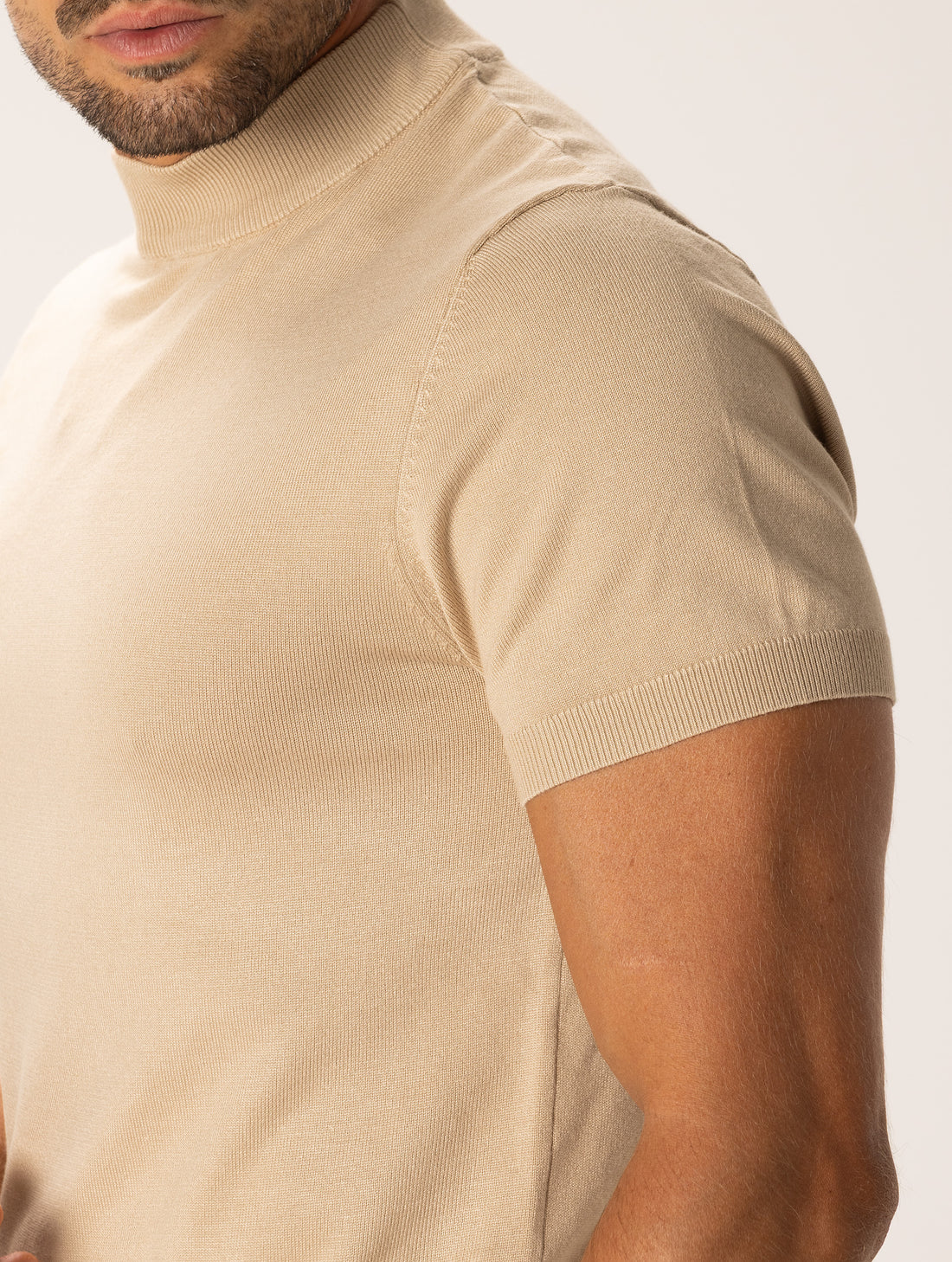 ARTHUR T-SHIRT IN MAGLIA BEIGE