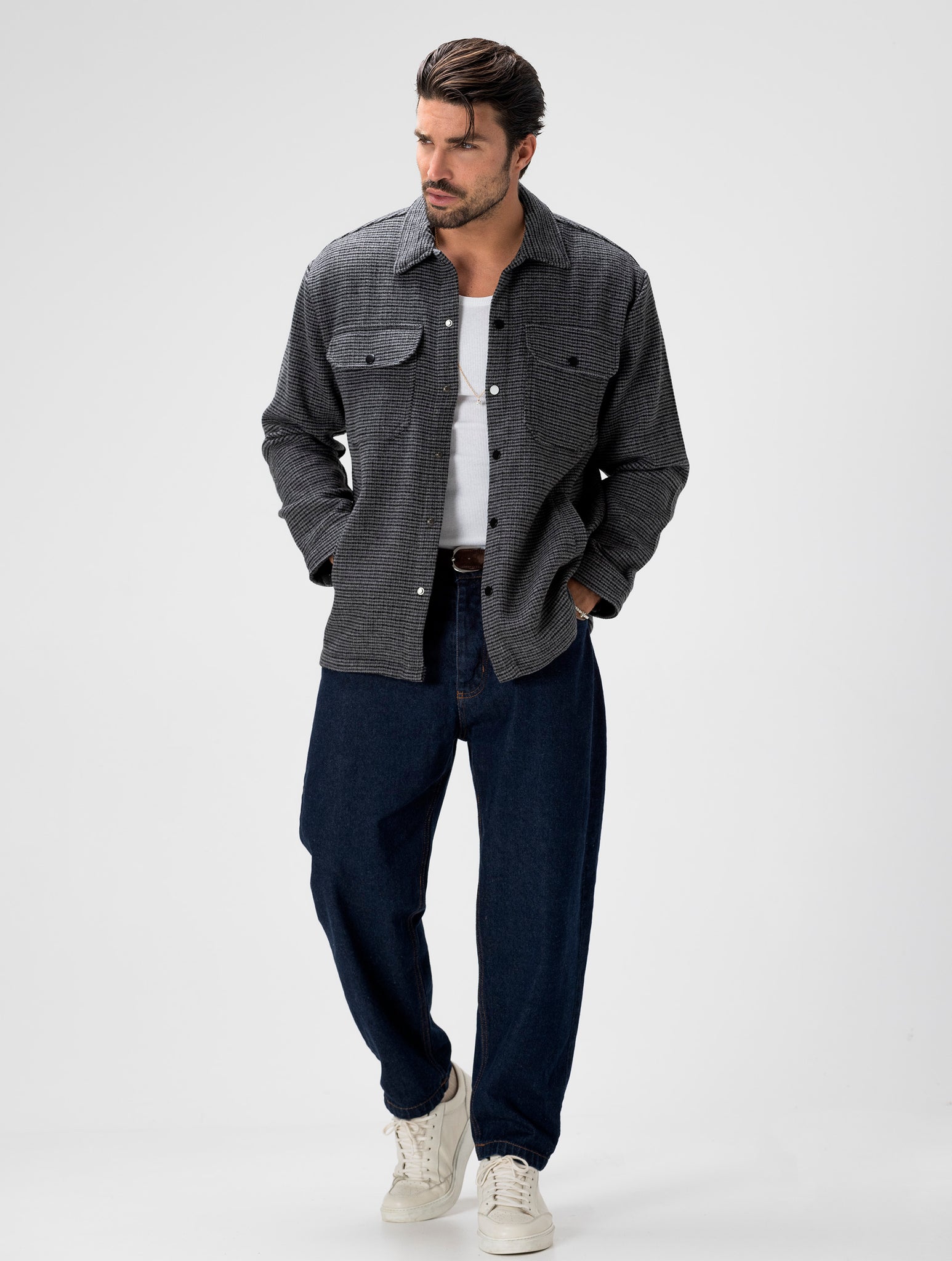 CLARK VESTE GRIS FONCÉ