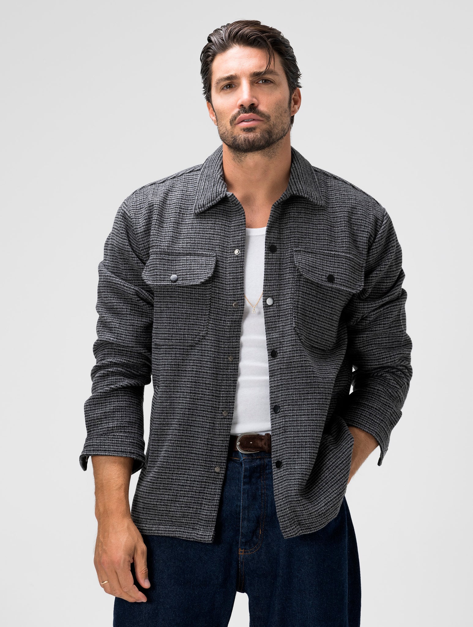 CLARK  CHAQUETA GRIS OSCURO