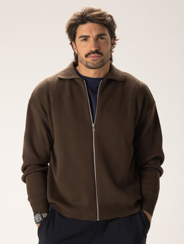 CORRY CARDIGAN IN BROWN