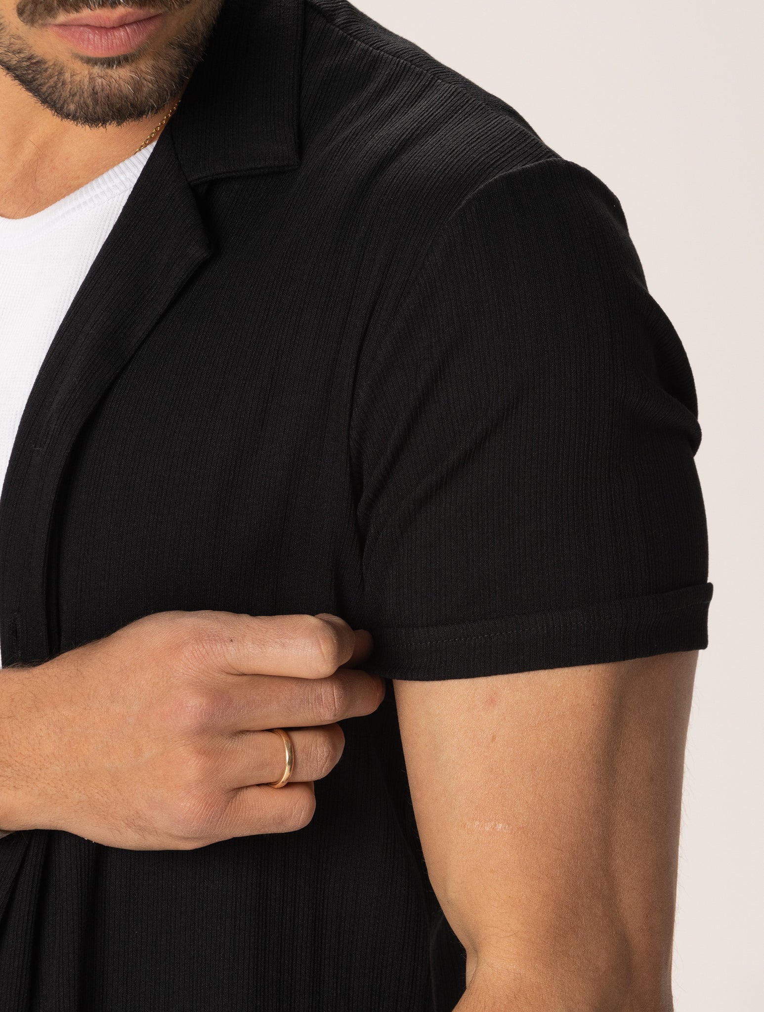 FERGUSON CASUAL SHIRT IN BLACK