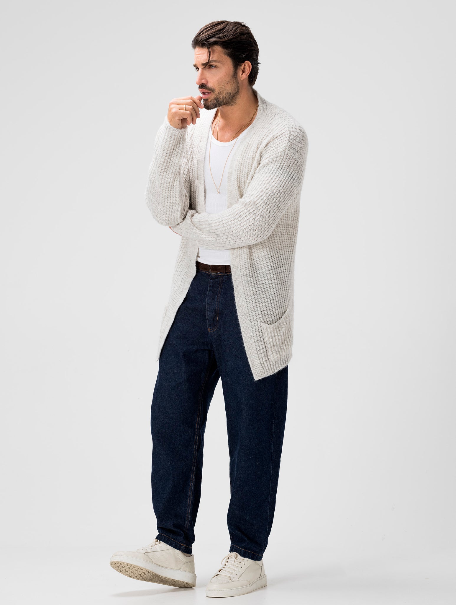 KEVIN CARDIGAN COULEUR GLACE