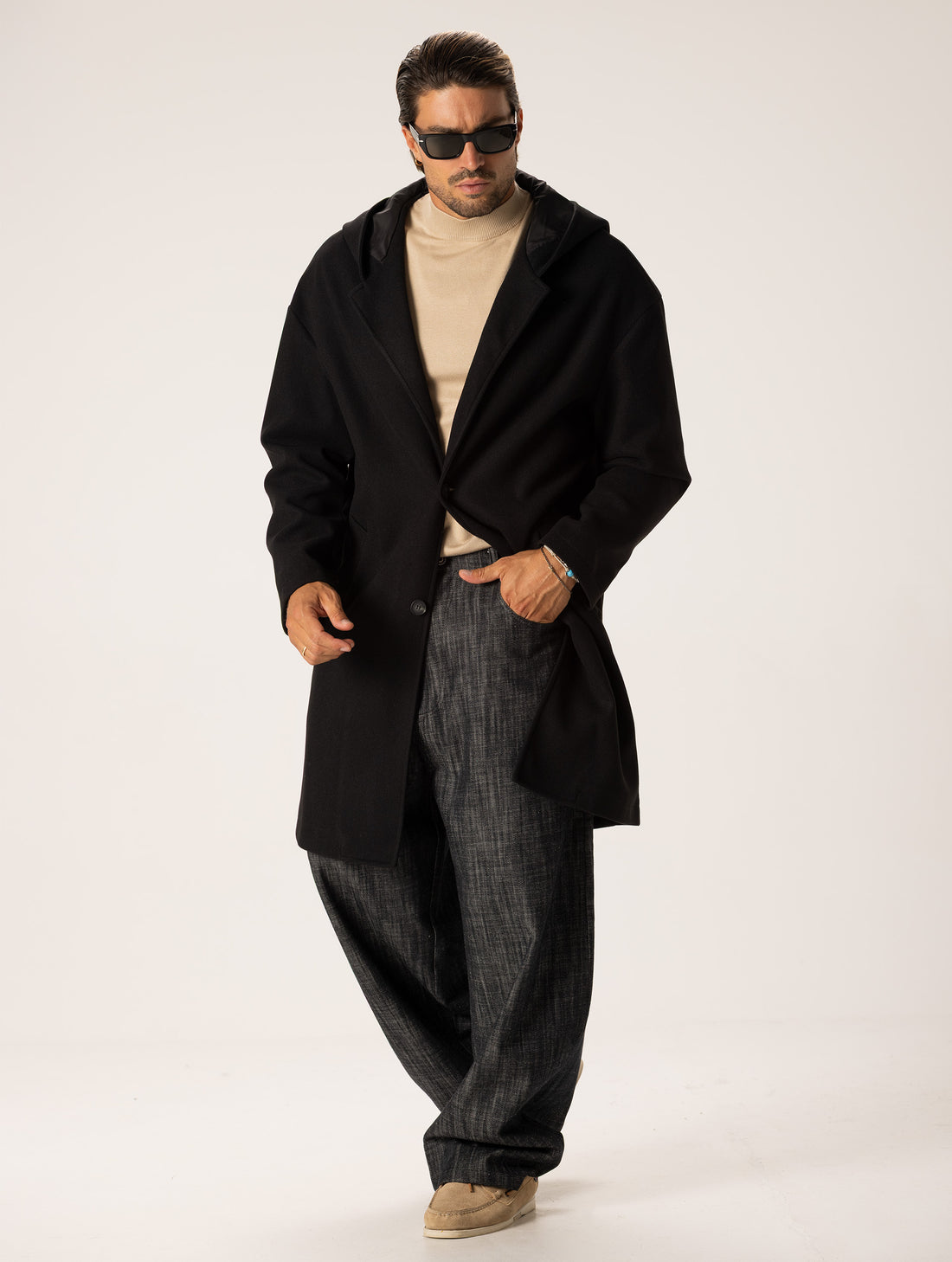 CAPPOTTO MONOPETTO NERO