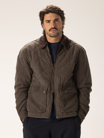 CLEM QUILTED JACKET IN GREEN