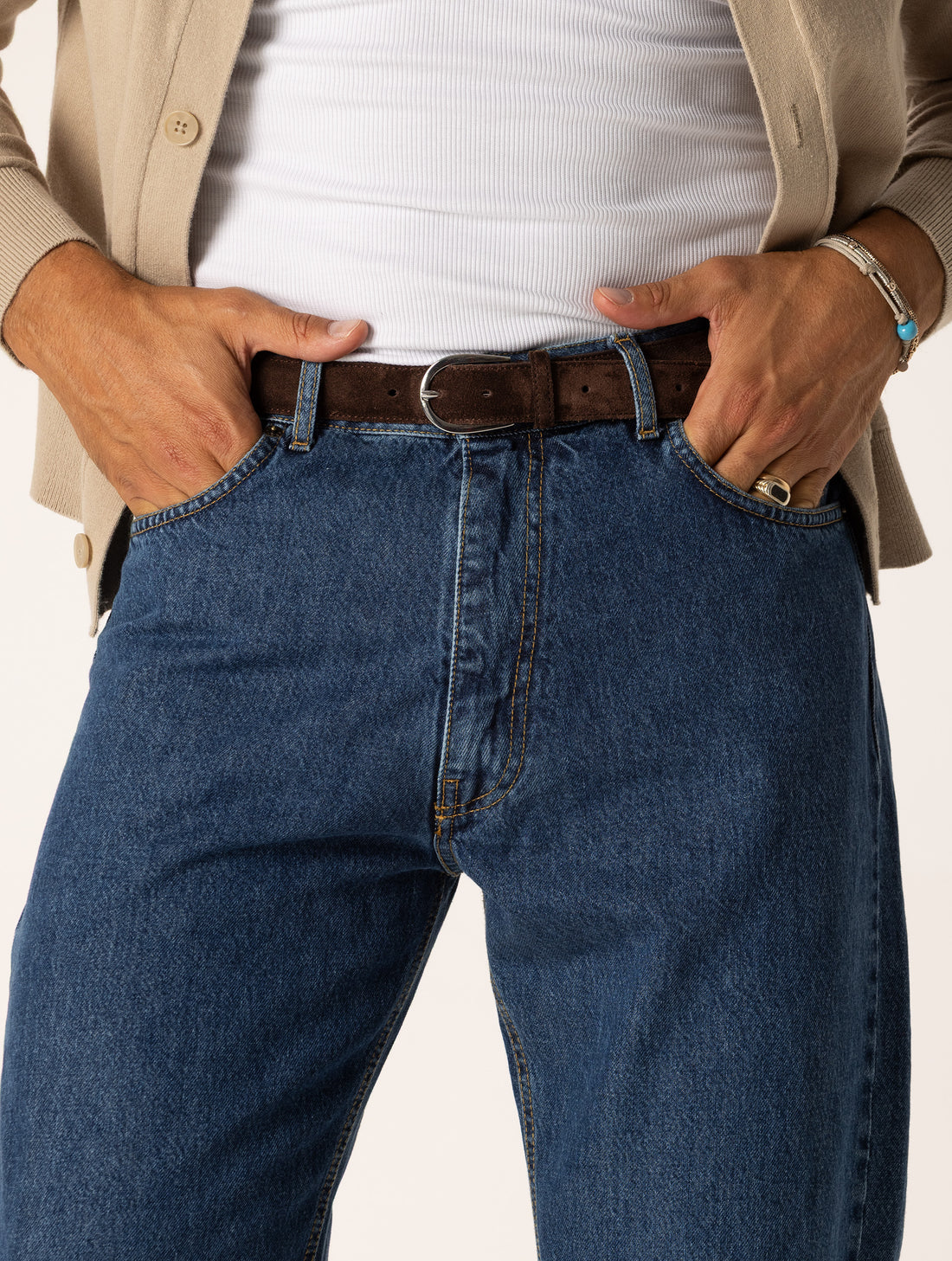 JOTARO JEAN DENIM À JAMBE DROITE