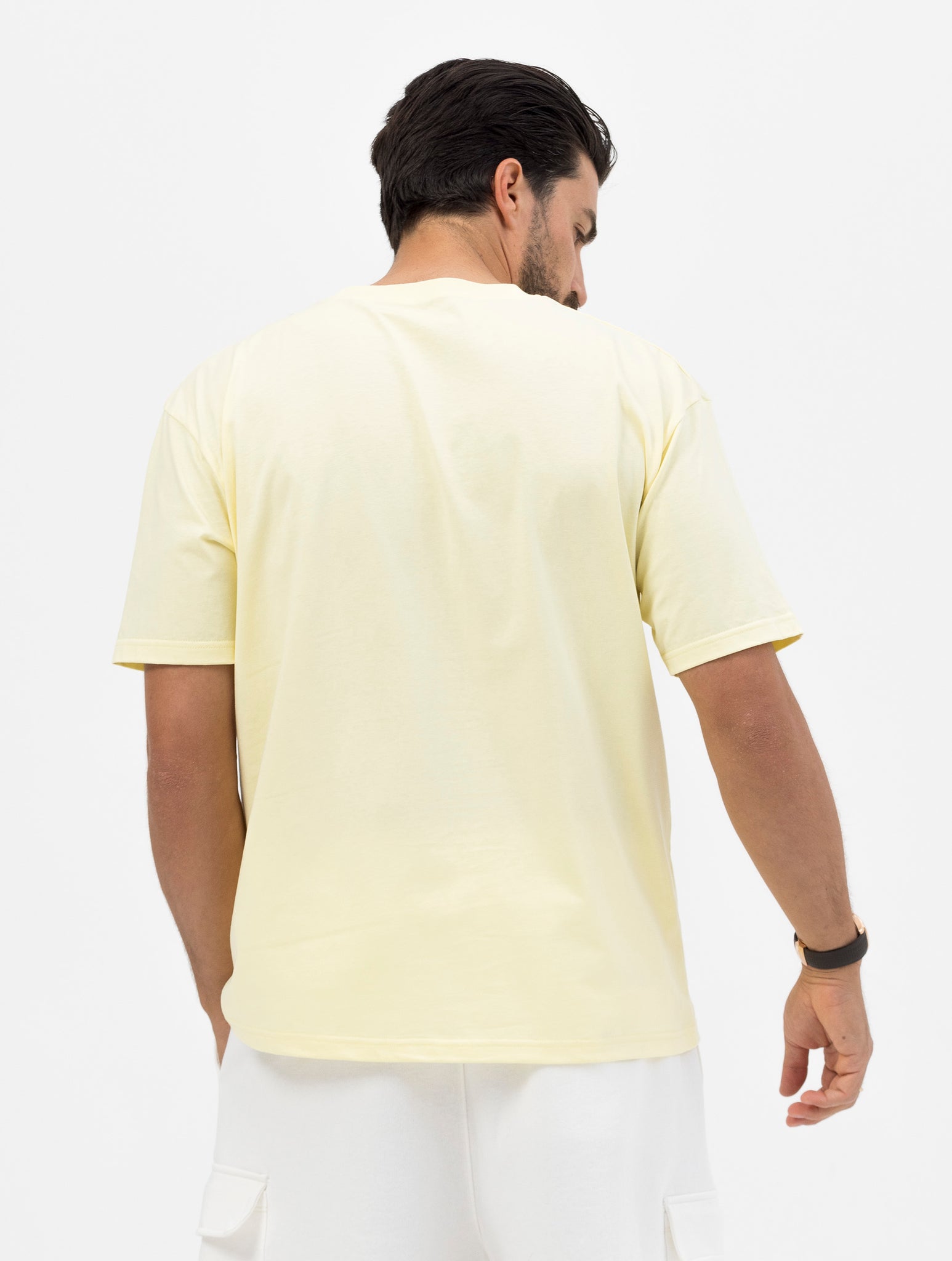 NOHOW LOGO OVERSIZED T-SHIRT IN YELLOW