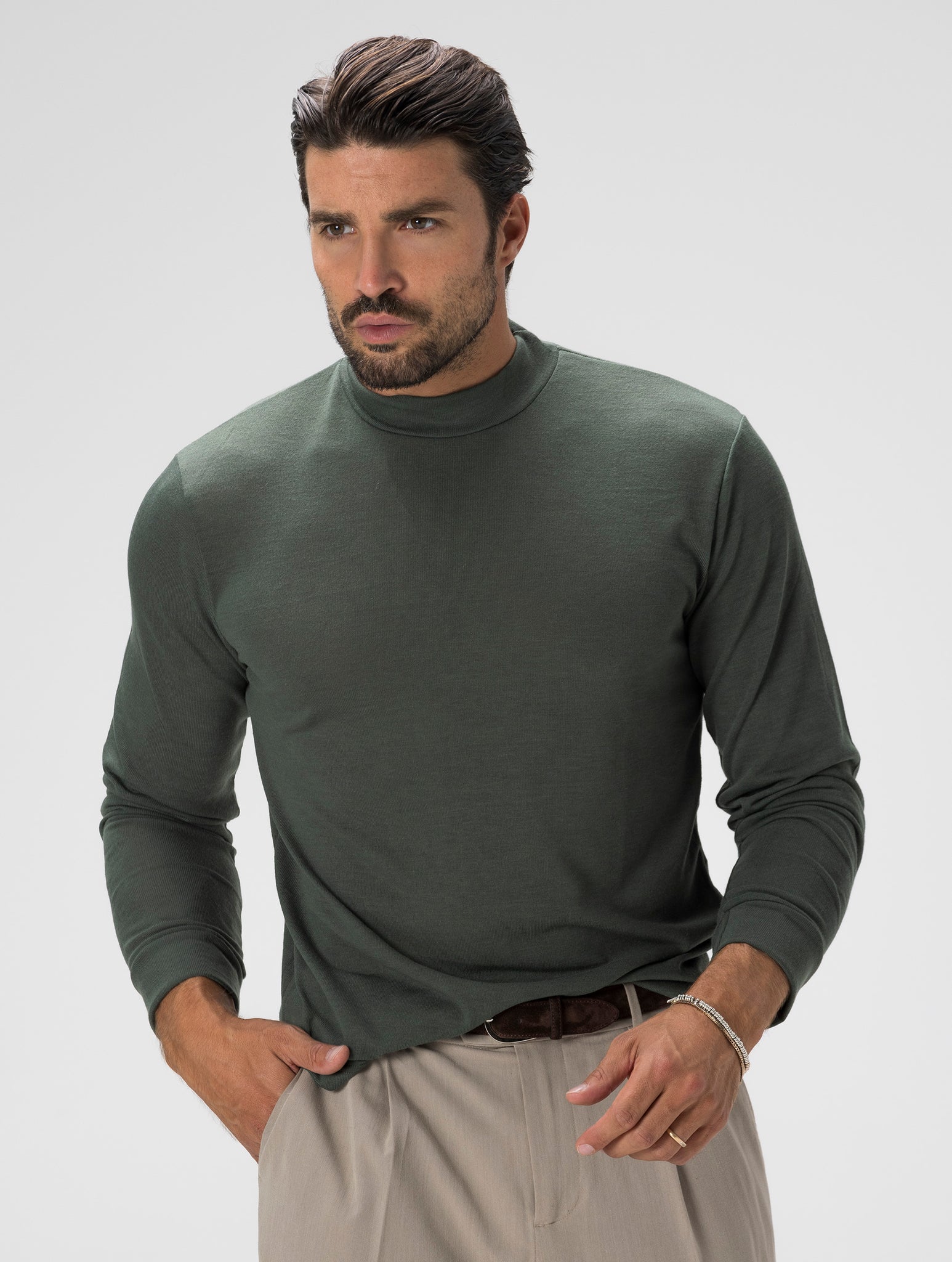 KAI ROLLNECK SWEATER IN GREEN