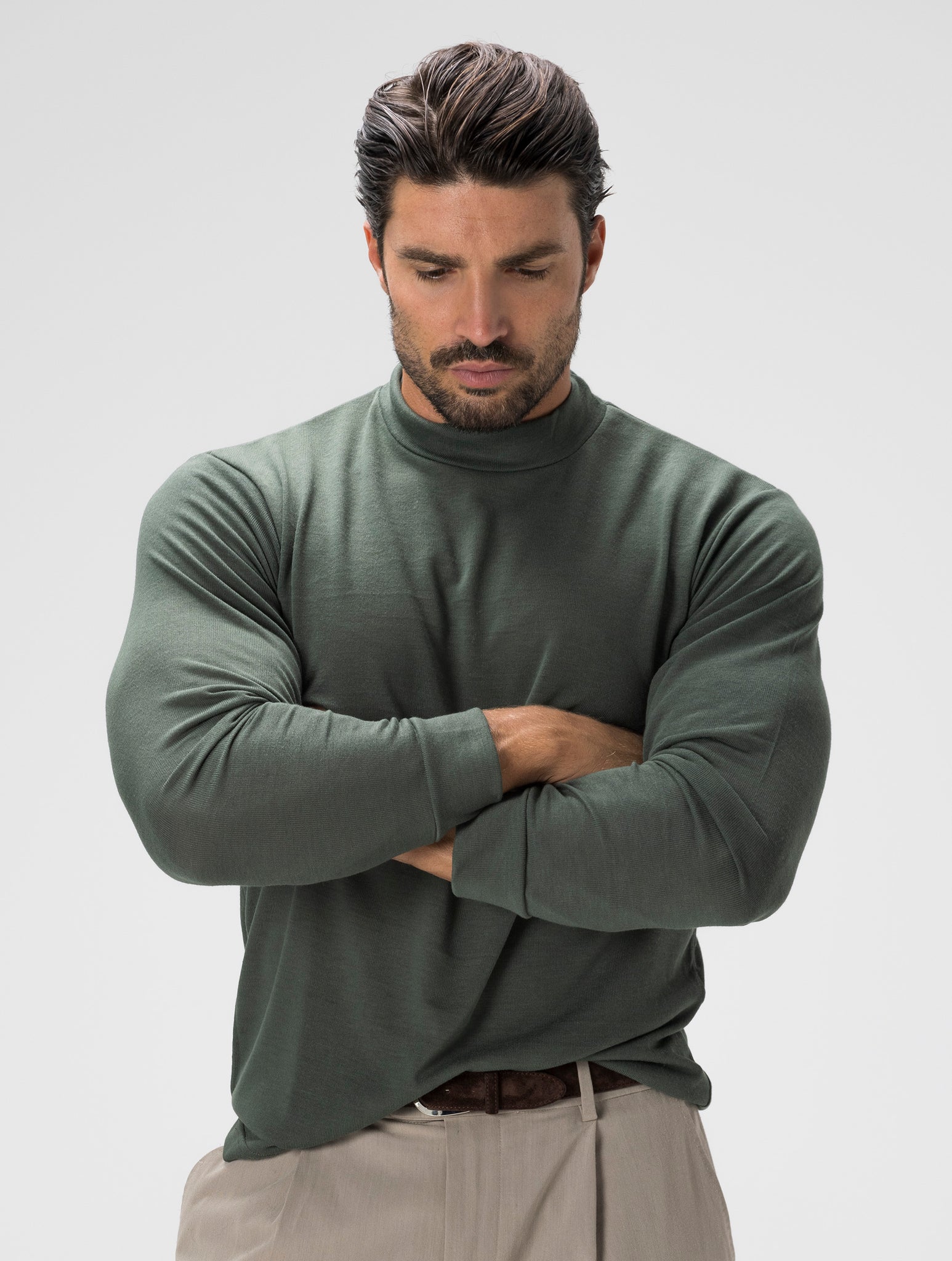 KAI ROLLNECK SWEATER IN GREEN