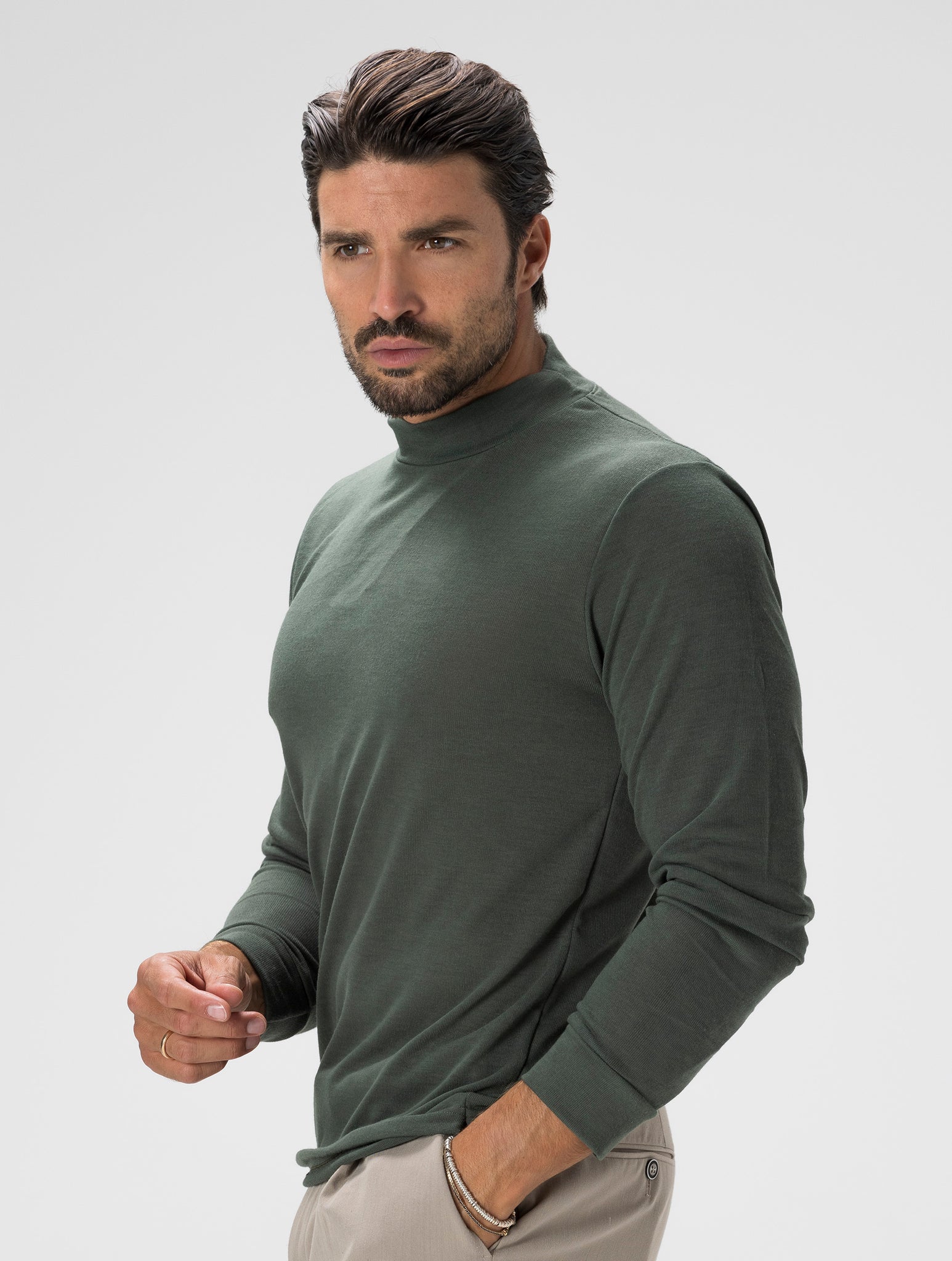 KAI JERSEY DE CUELLO REDONDO VERDE