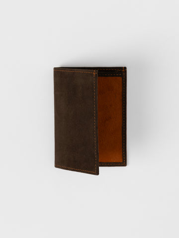 SUEDE WALLET IN BROWN