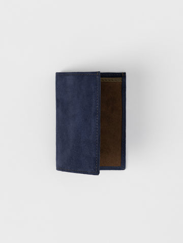 SUEDE WALLET IN BLUE