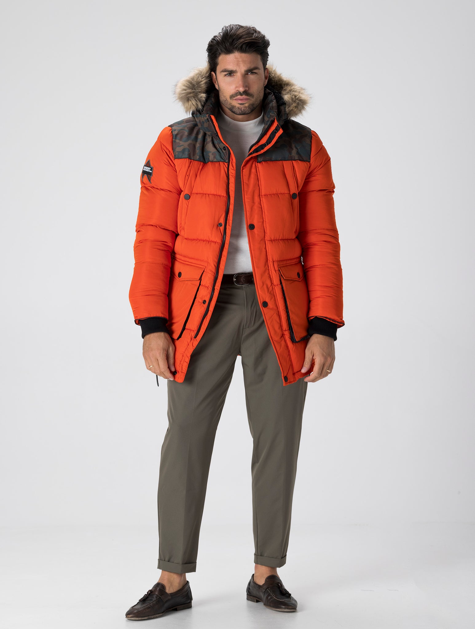 SD EXPLORER PARKA IN ORANGE