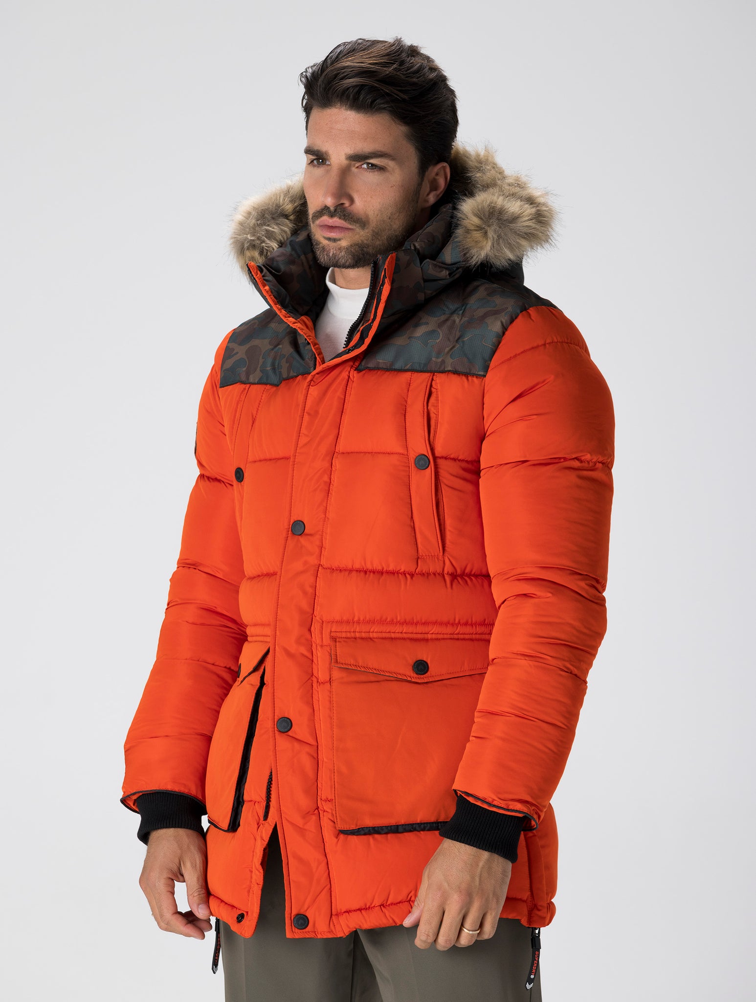 SD EXPLORER PARKA IN ORANGE