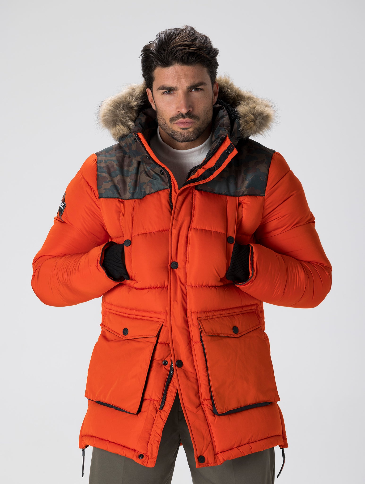 SD EXPLORER PARKA IN ORANGE