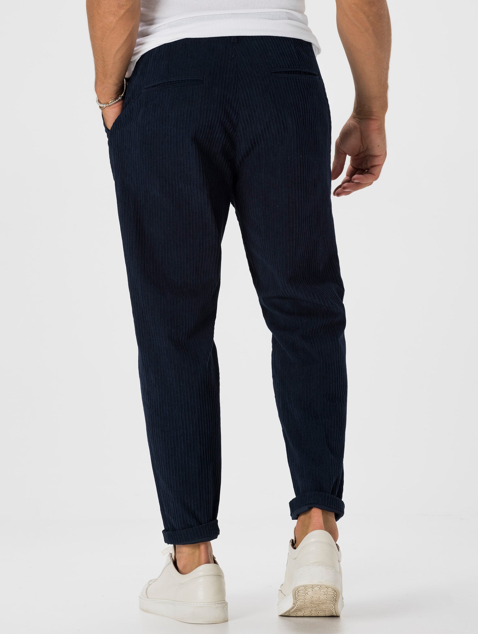 RHYS VELVET PANTS IN BLUE