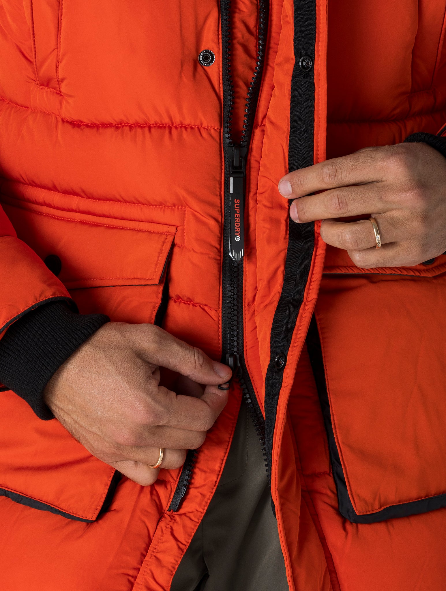 SD EXPLORER PARKA IN ORANGE