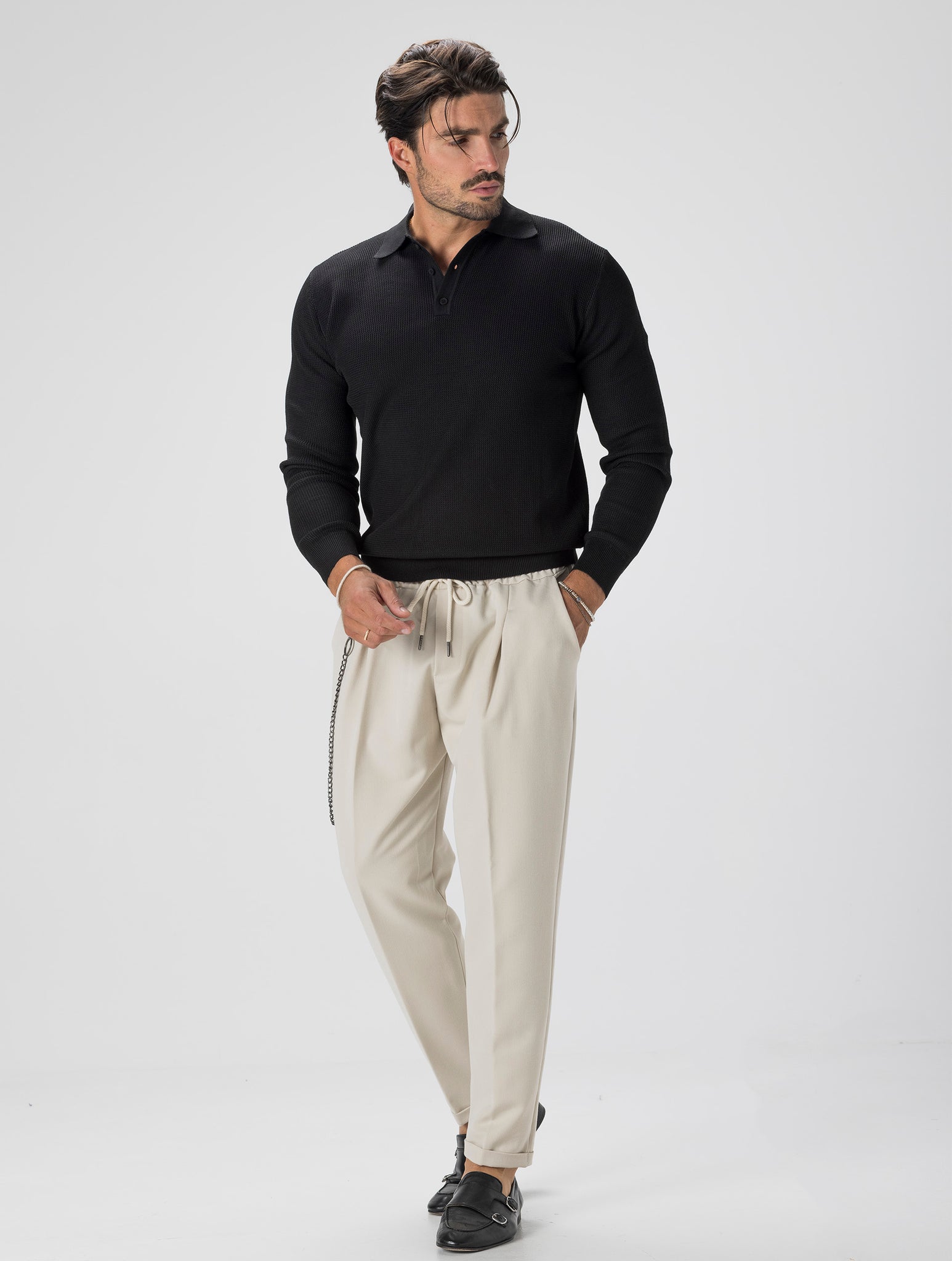 BARRIE  PANTALON DÉCONTRACTÉ SABLE