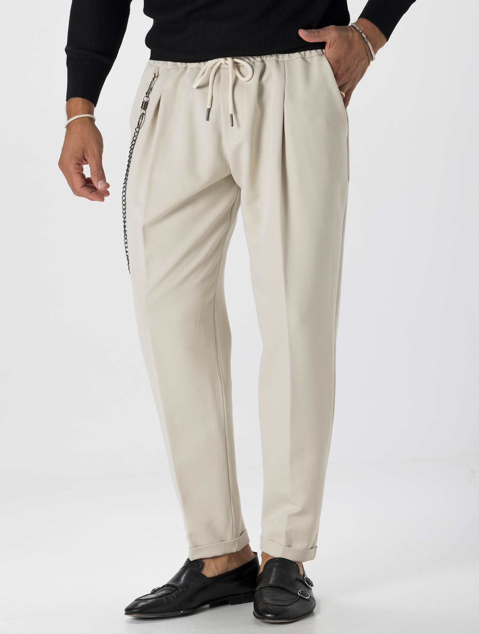 BARRIE  PANTALON DÉCONTRACTÉ SABLE