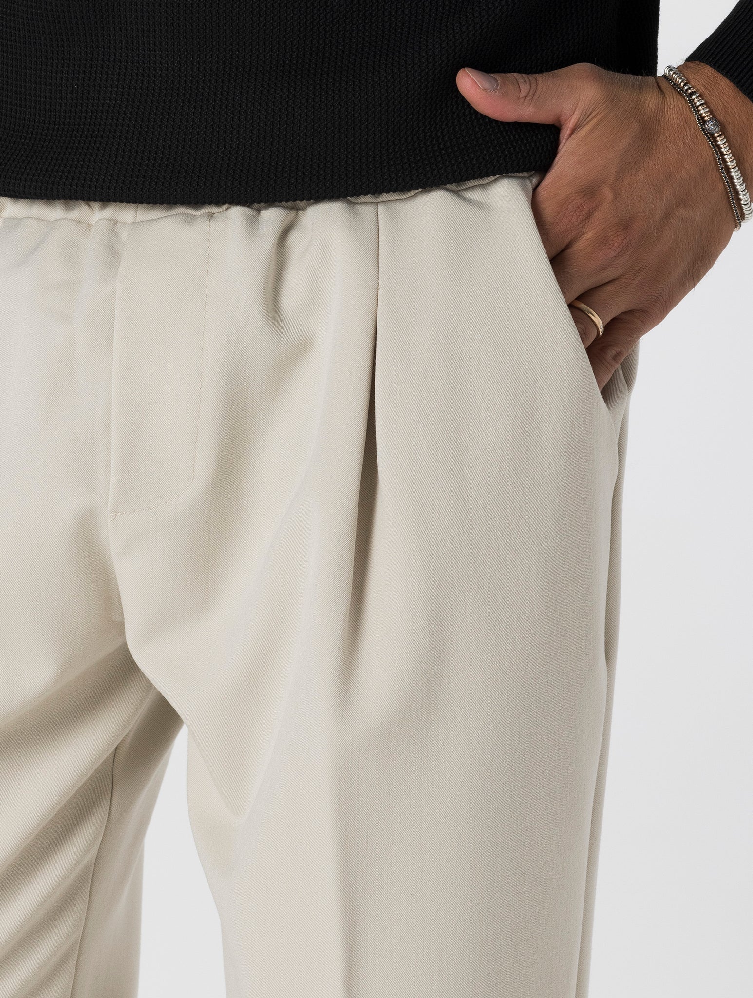 BARRIE  PANTALON DÉCONTRACTÉ SABLE