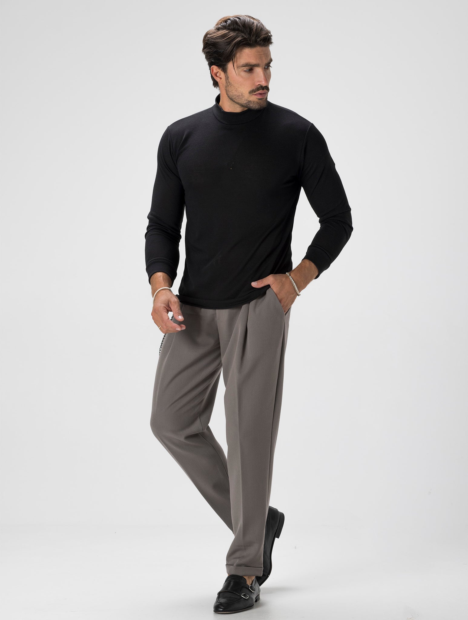 BARRIE PANTALÓN CASUAL BARRO