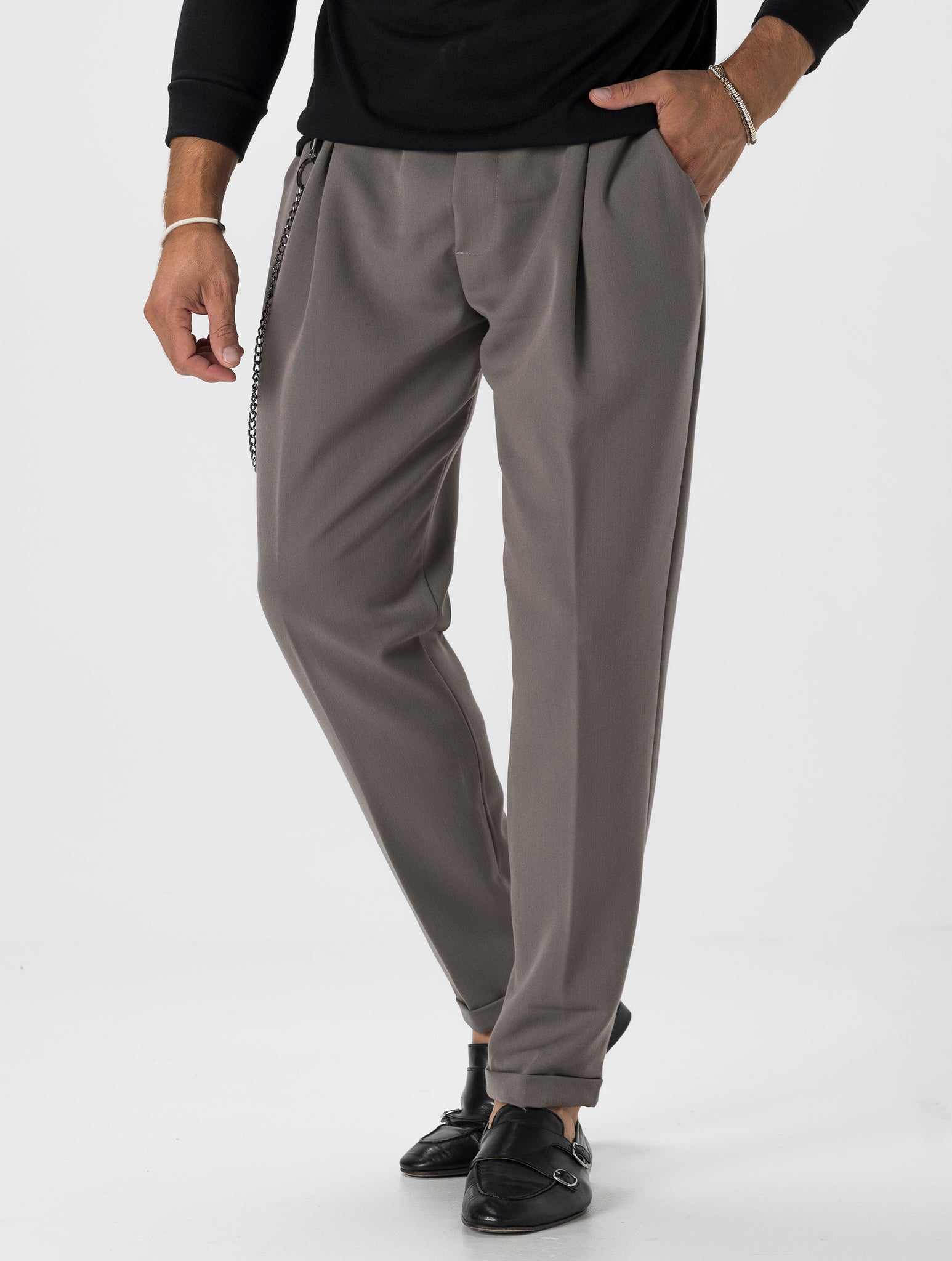 BARRIE PANTALÓN CASUAL BARRO