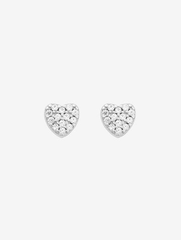 KEATY PENDIENTES CORAZON DE PLATA