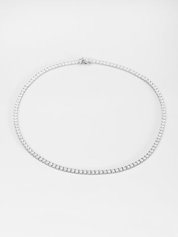 GRACE COLLAR TENNIS DE PLATA