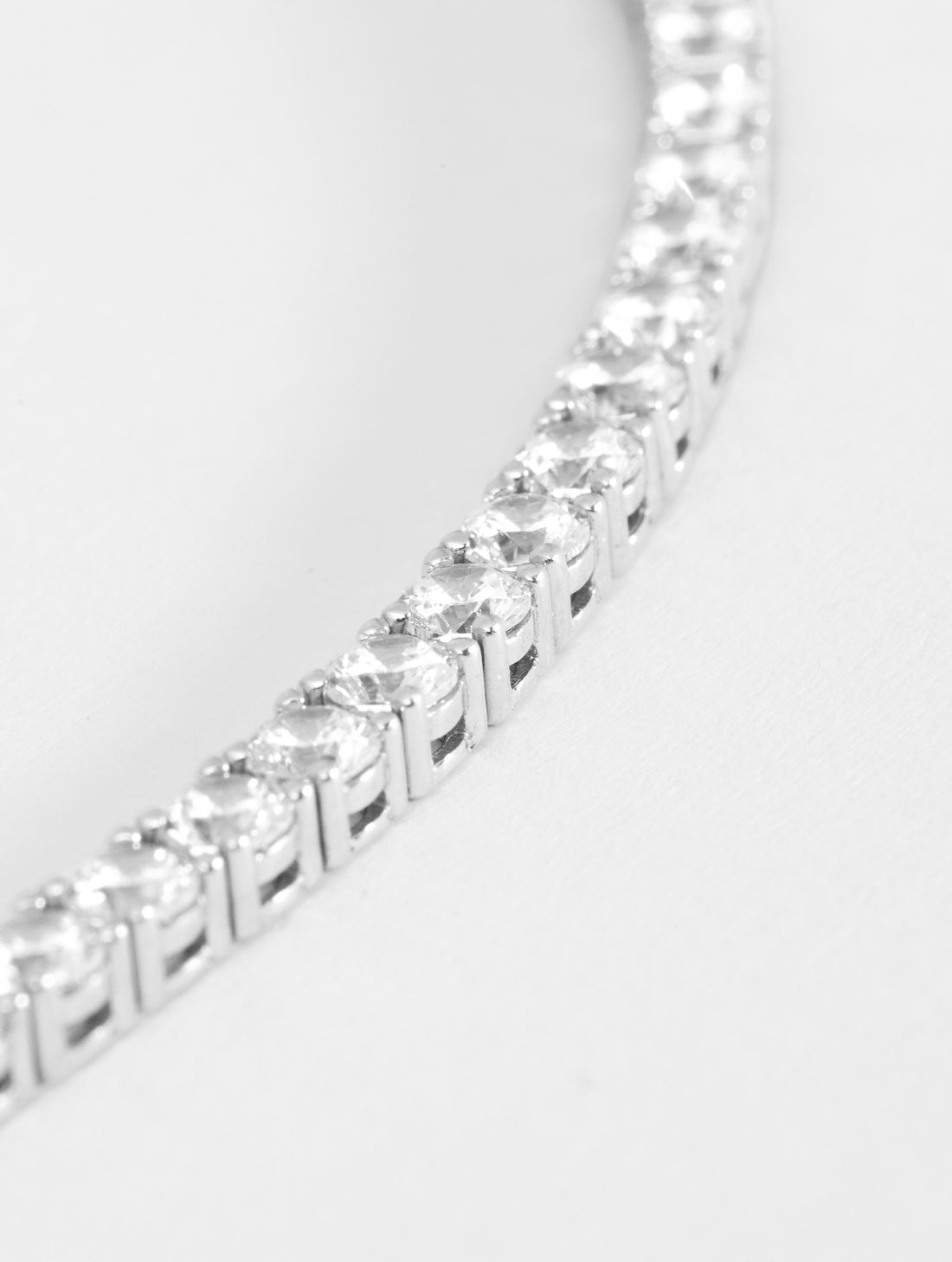 GRACE COLLAR TENNIS DE PLATA