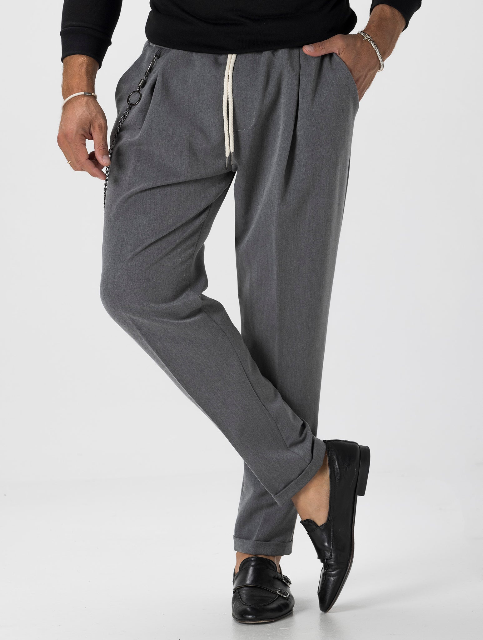 BARRIE PANTALON DÉCONTRACTÉ GRIS