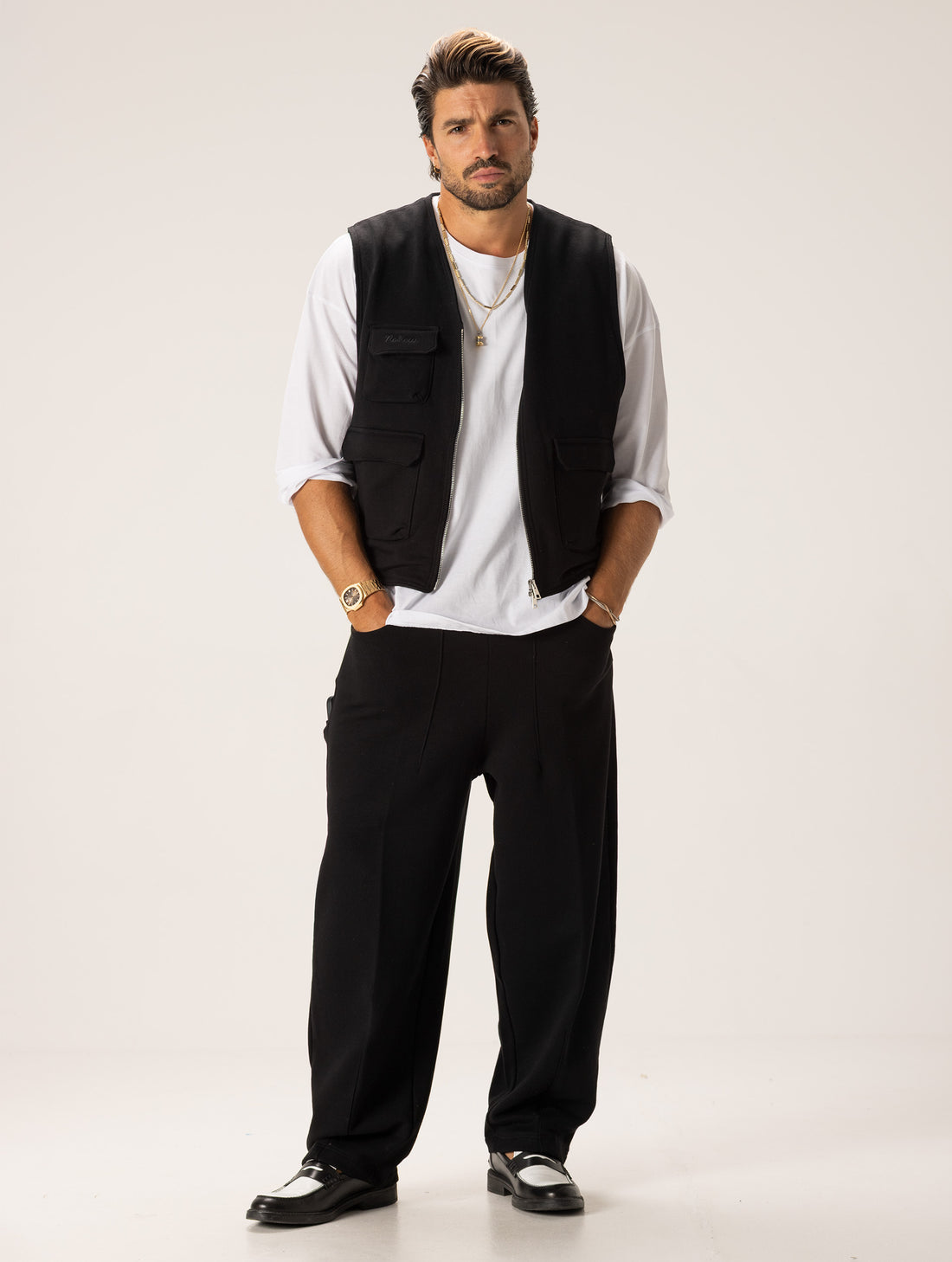 BENJI TUTA GILET NERA