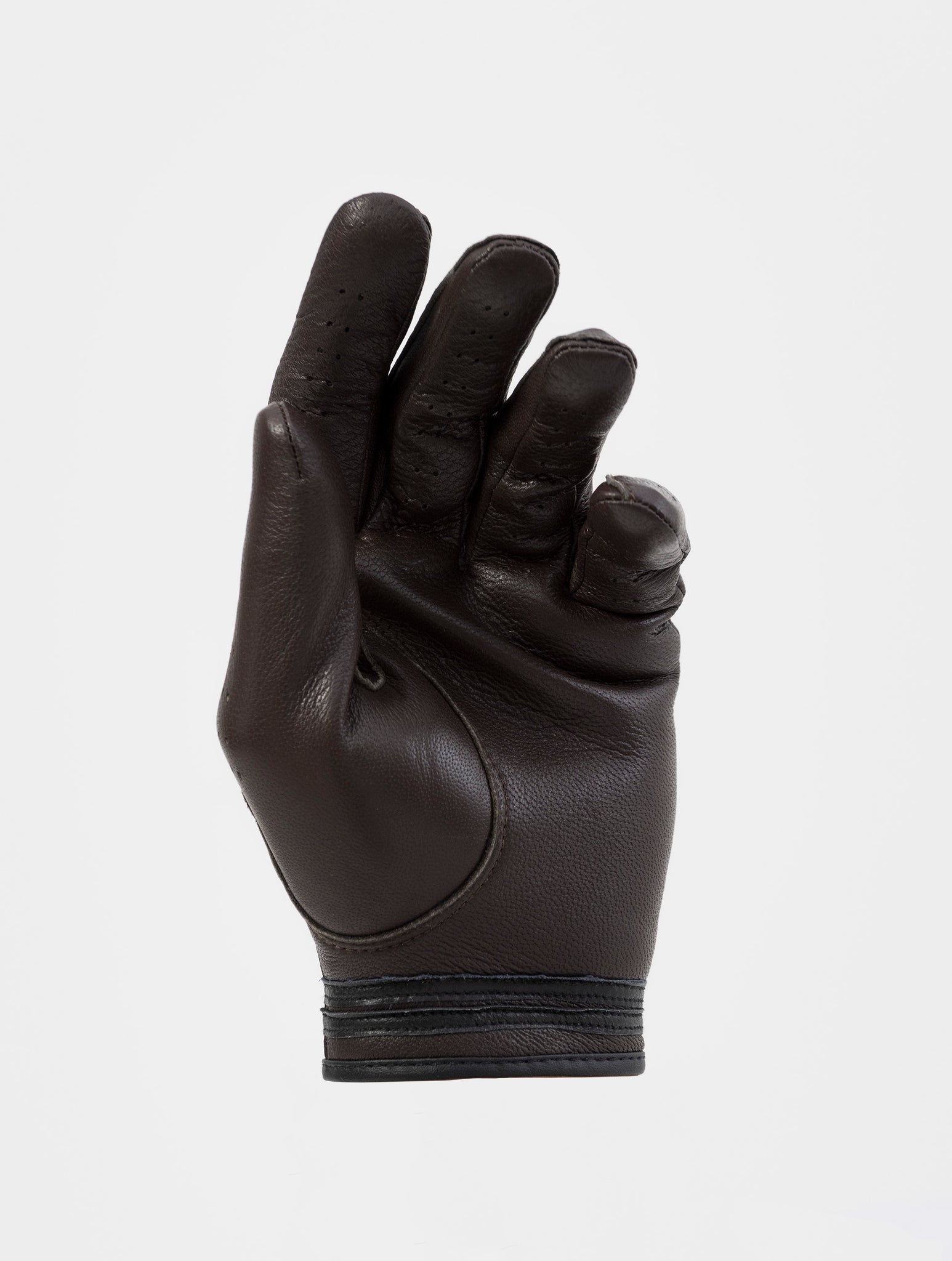 NOHOW GOLF LEFT GLOVE IN BROWN