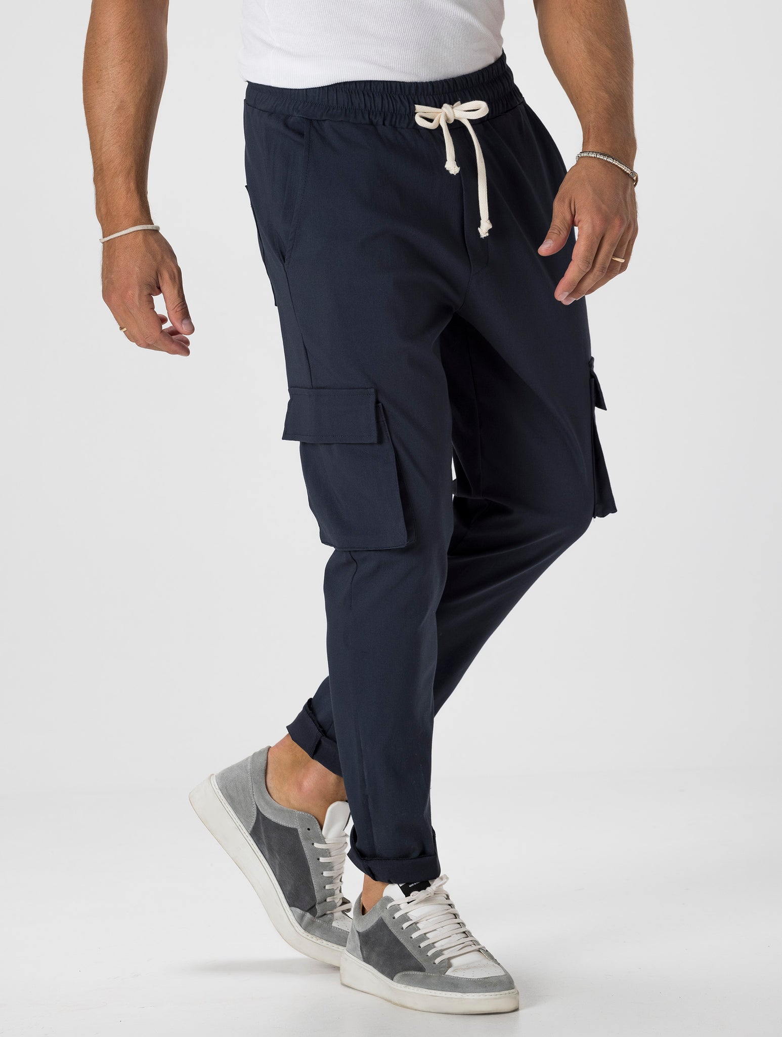 BRADFORD CARGO PANTS IN BLUE