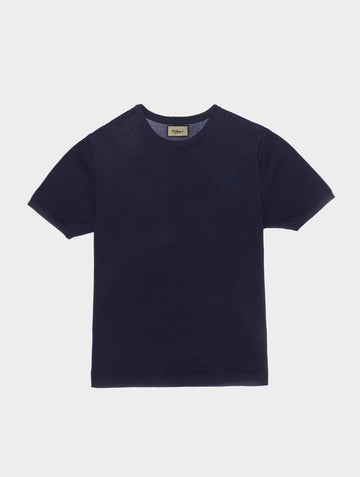 RAUL T-SHIRT EN MAILLE BLEU MARINE