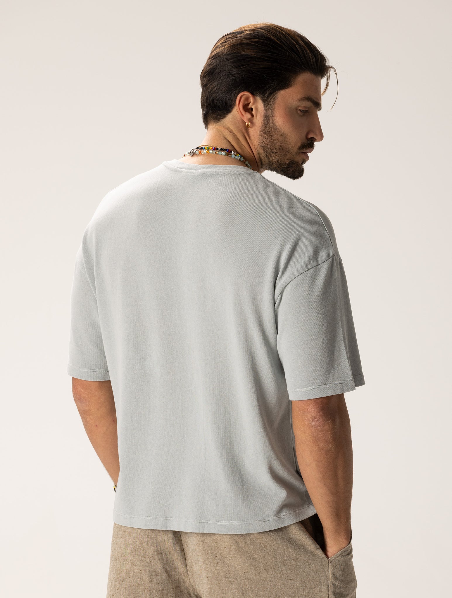 RYOTA BASIC T-SHIRT IN GRAU