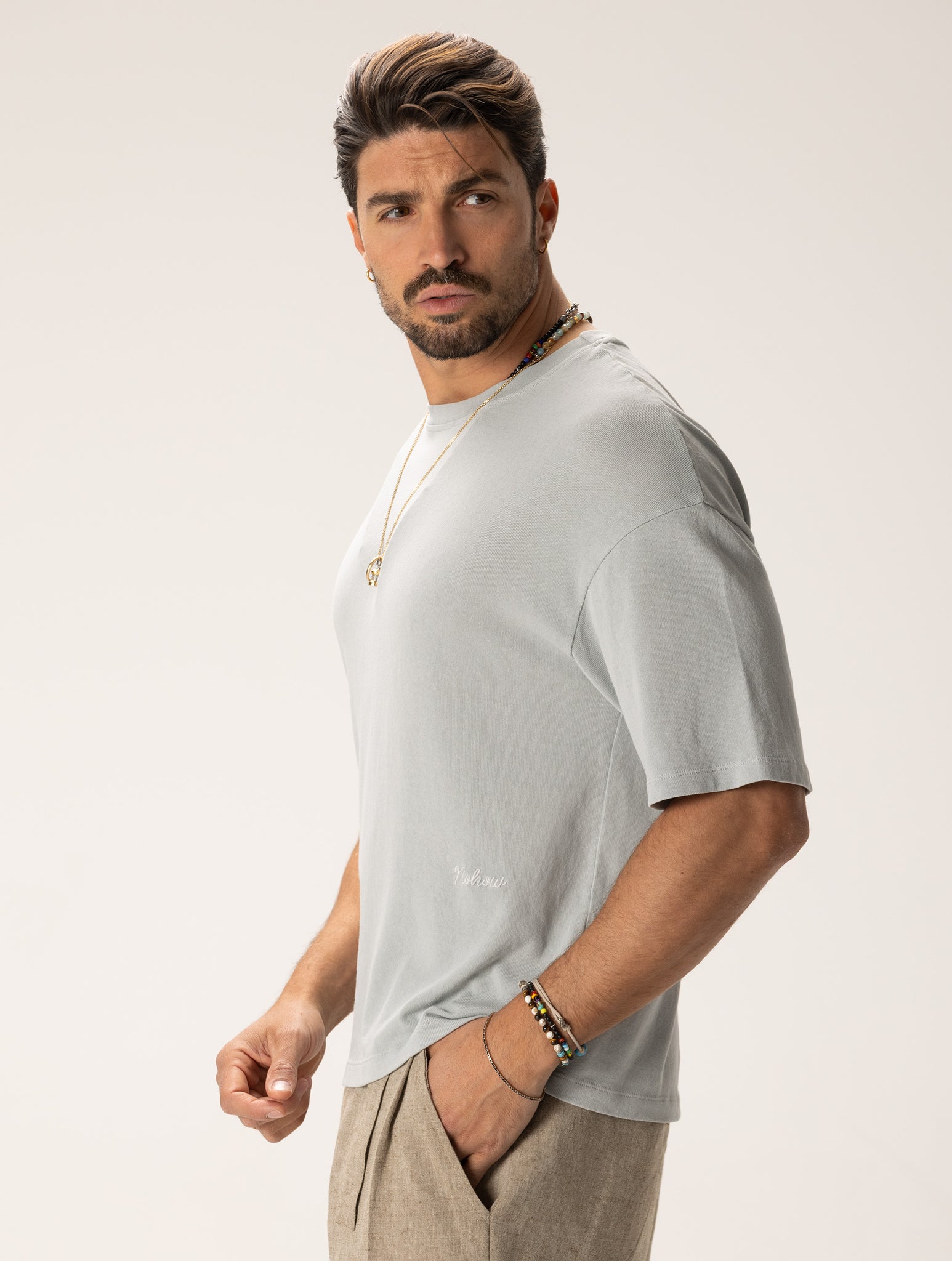 RYOTA T-SHIRT BASIC EN GRIS