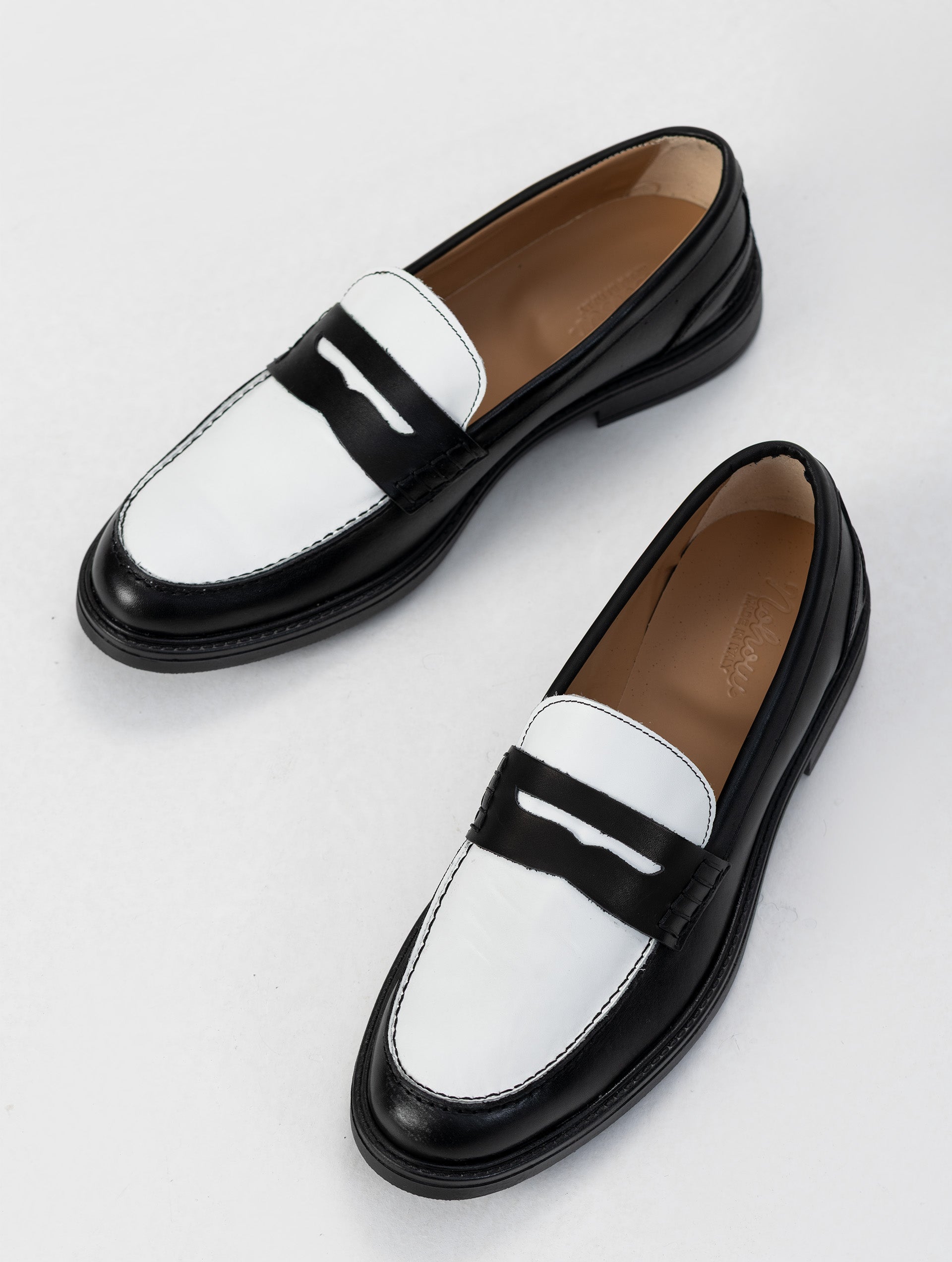 靴 STEFAN COOKE/LOFER-BLACK WHITE LEATHER 靴 STEFAN COOKE/LOFER-BLACK WHITE LEATHER Stefan Cooke Black