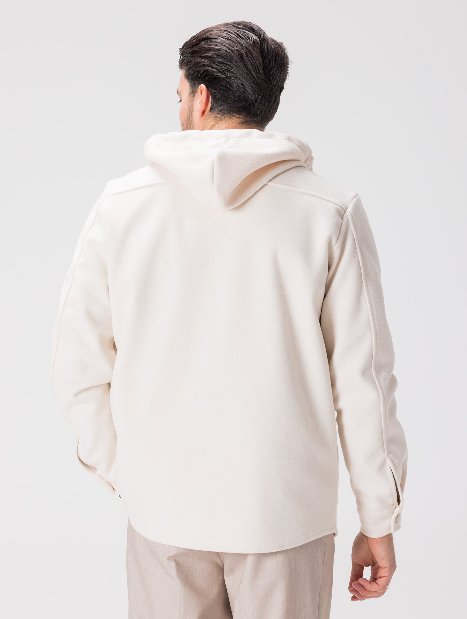 HARUTO HOODIE JACKET IN CREAM