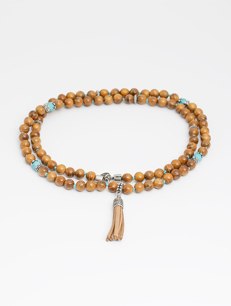 MORRY TURQUOISE WOOD NECKLACE