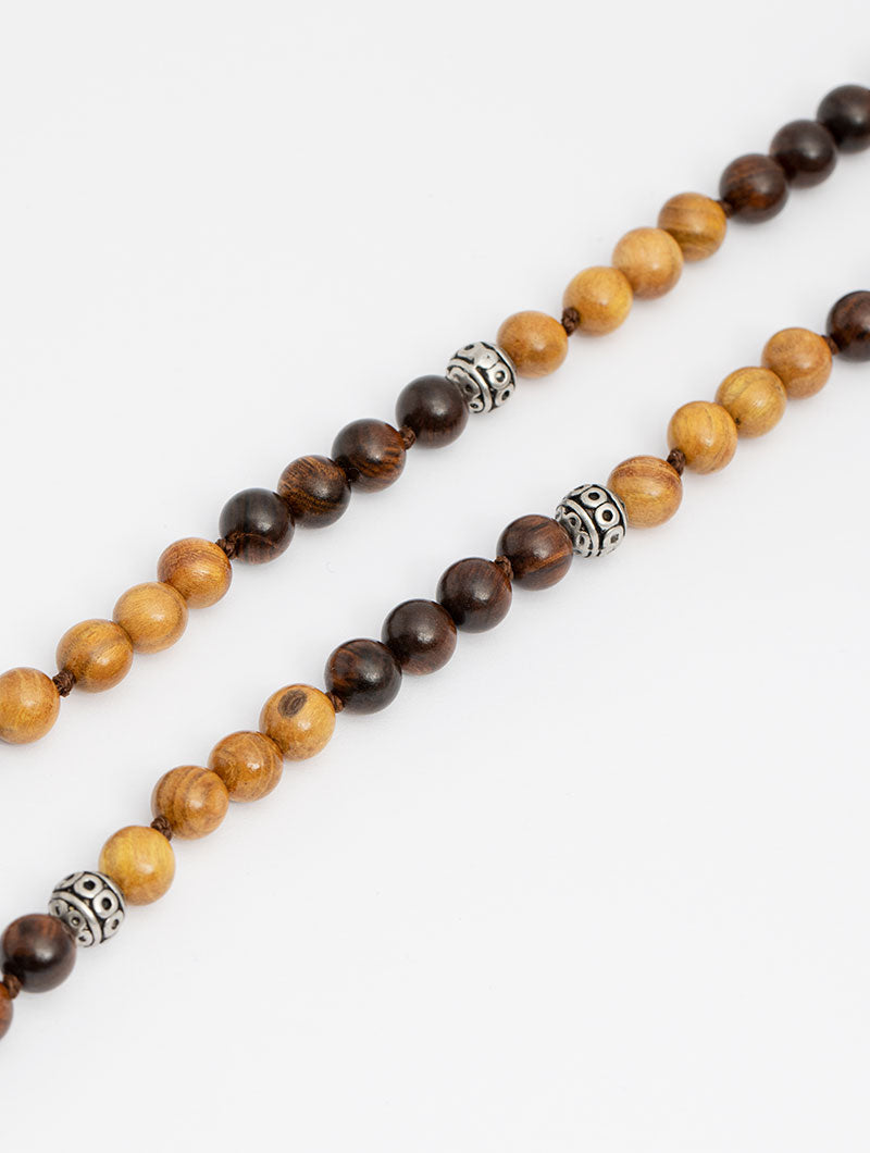 OTTO NECKLACE IN BLACK AND BEIGE