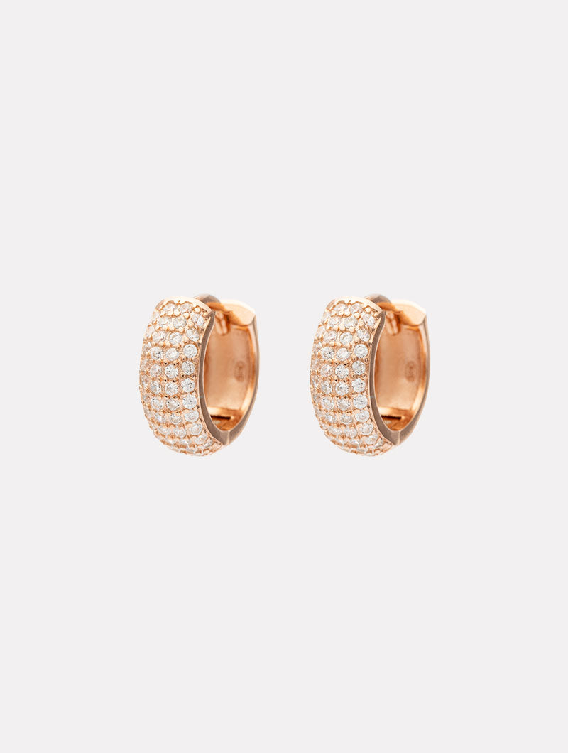ANNIS EARRINGS IN ROSE GOLD WITH ZIRCON