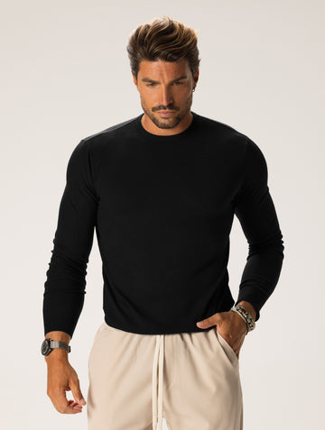 ALAN MAGLIONE CON COLLO A GIRO NERO