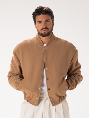 GIACCA BOMBER COLOR CAMMELLO