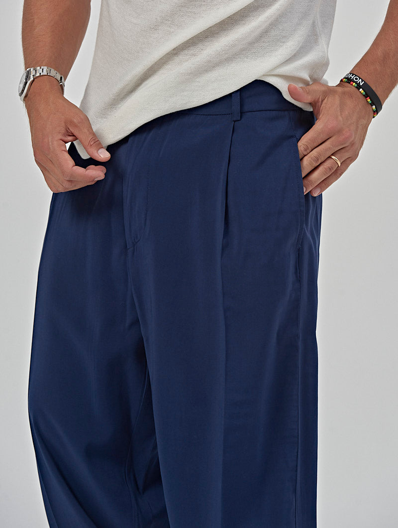 MARCUS CASUAL PANTS IN BLUE NAVY