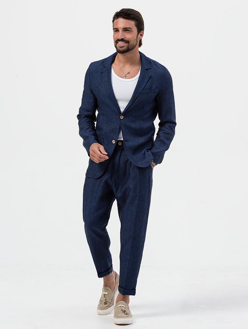 FEDRO SINGLE BREASTED SUIT IN BLUE
