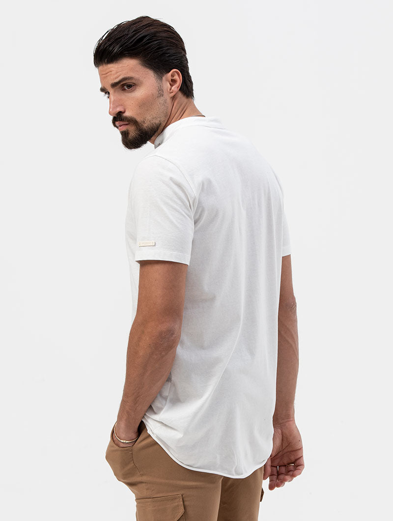 メンズウェア TNRCN EVERCORE HENLEY TECH TEE WHITE Long Sleeve Henley in White – Blue Owl Workshop