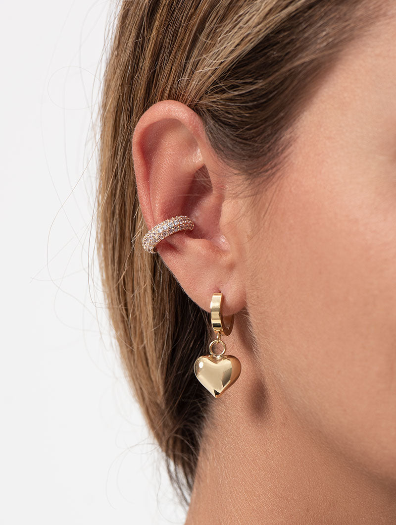 MOLLY EARCUFF IN GOLD WITH ZIRCONS